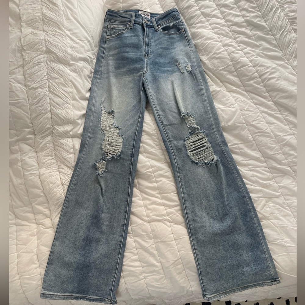 INSANE GENE wide leg, high rise jeans Size 1/25